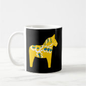 Dala Horse Dalarna Schweden Schweden Schweden Schw Kaffeetasse (Links)