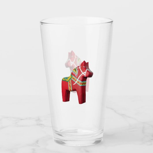 Dala Horse Glas (Vorderseite)