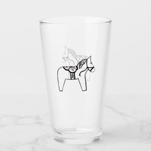 Dala Horse Glas (Vorderseite)