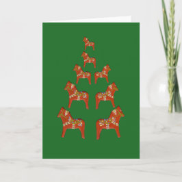 Dala Horse Holiday Card Feiertagskarte