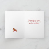 Dala Horse Holiday Card Feiertagskarte (Innenseite)