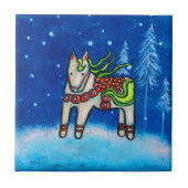 Dala Horse I Tile Untersetzer (Vorderseite)
