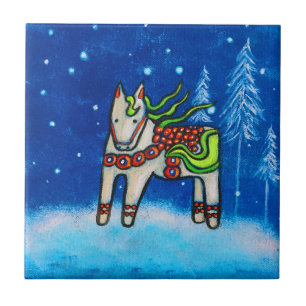 Dala Horse I Tile Untersetzer