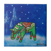 Dala Horse III Tile Untersetzer (Vorderseite)