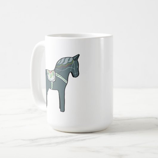 Dala horse kaffeetasse (Vorderseite Links)
