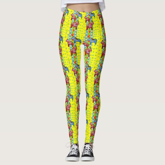 Dala Horse Leggings (Vorderseite)