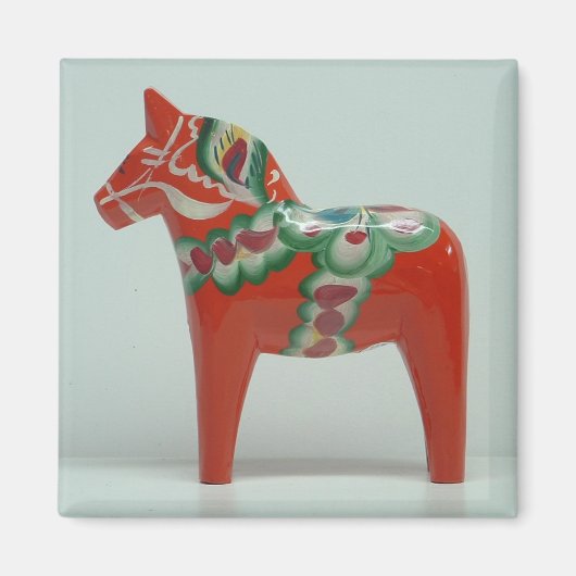 DALA HORSE-Magnet (rot) Magnet (Vorne)