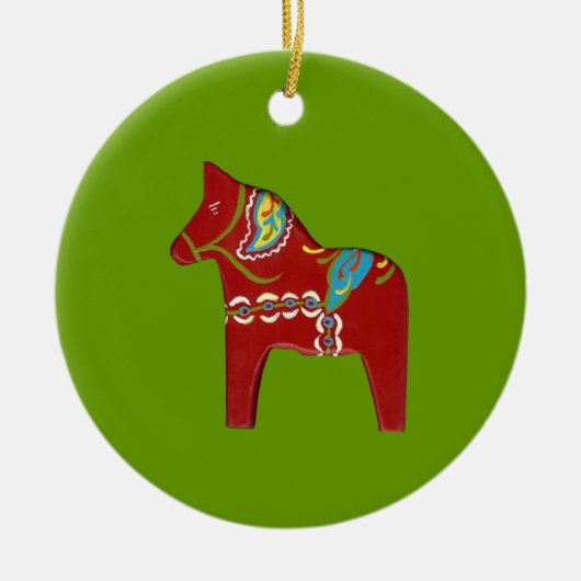 Dala Horse Ornament (Vorne)