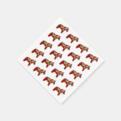 Dala Horse Paper Napkins Serviette (Ecke)