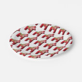 Dala Horse Paper Plate Pappteller (Schrägansicht)