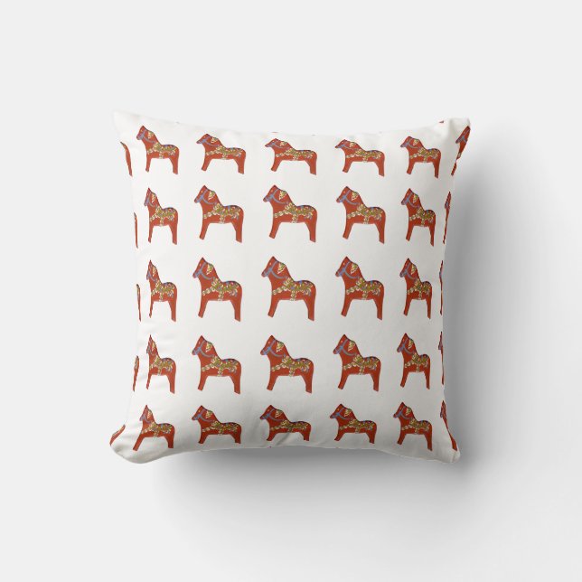 Dala Horse Pillow Kissen (Vorderseite)