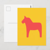 Dala Horse Postcard Postkarte (Vorne/Hinten)