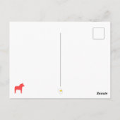 Dala Horse Postcard Postkarte (Rückseite)