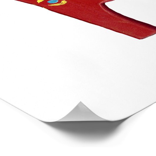 Dala Horse Poster (Ecke)