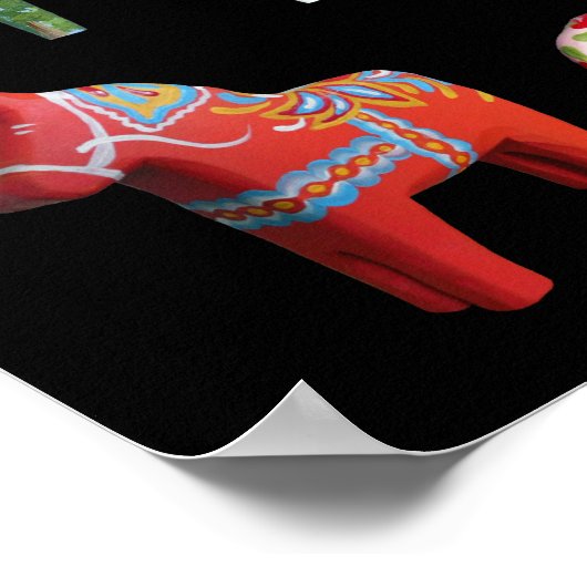 Dala Horse Poster (Ecke)