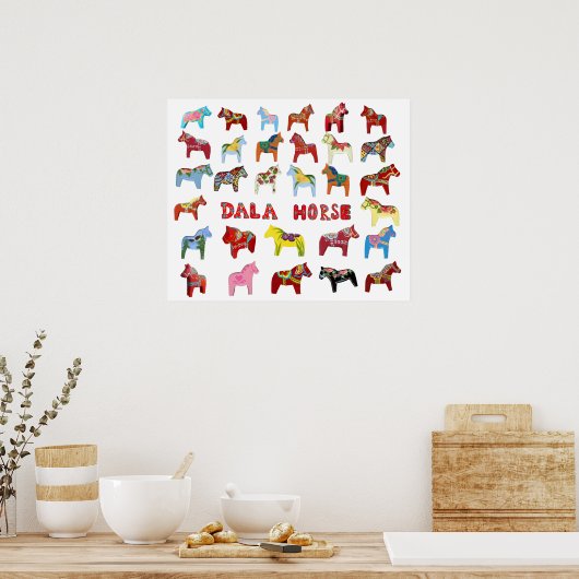 Dala Horse Poster (Küche)