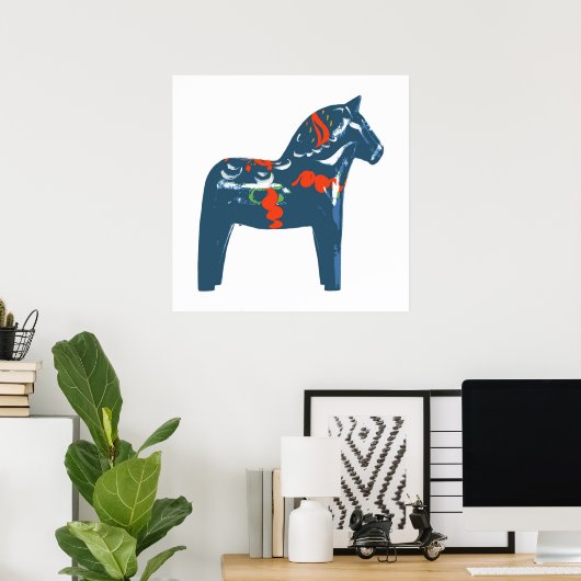 Dala Horse Poster (Heimbüro)
