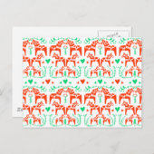 Dala Horse Postkarte (Vorne/Hinten)