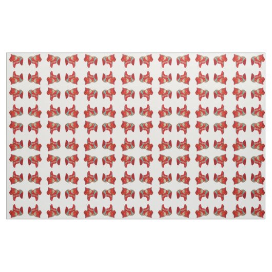 Dala Horse Quilting Fabric Stoff (Yard (91,4 cm))