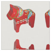Dala Horse Quilting Fabric Stoff (Nahaufnahme)