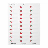 Dala Horse Return Labels (Vorne)