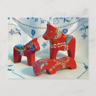 Dala Horse Sammler Postkarte