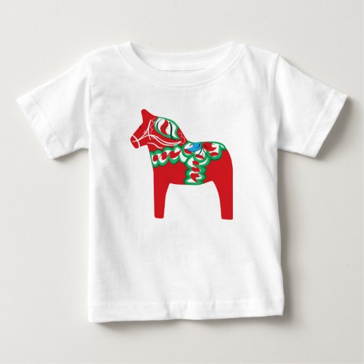 Dala Horse Säugling T - Shirt (Vorderseite)