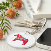 Dala Horse Schlüsselanhänger (Vorderseite rechts)