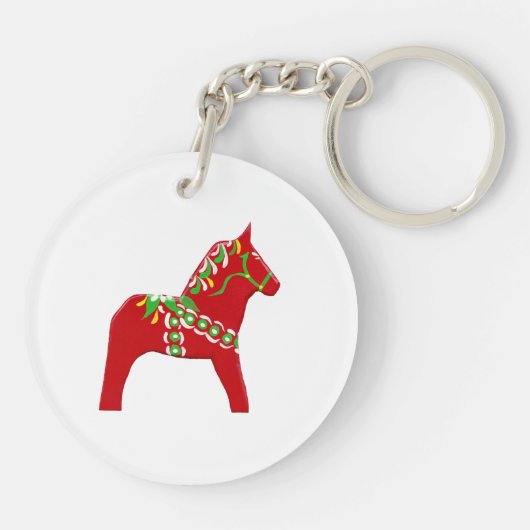 Dala Horse Schlüsselanhänger (Rückseite)
