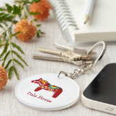 Dala Horse Schlüsselanhänger (Vorderseite rechts)