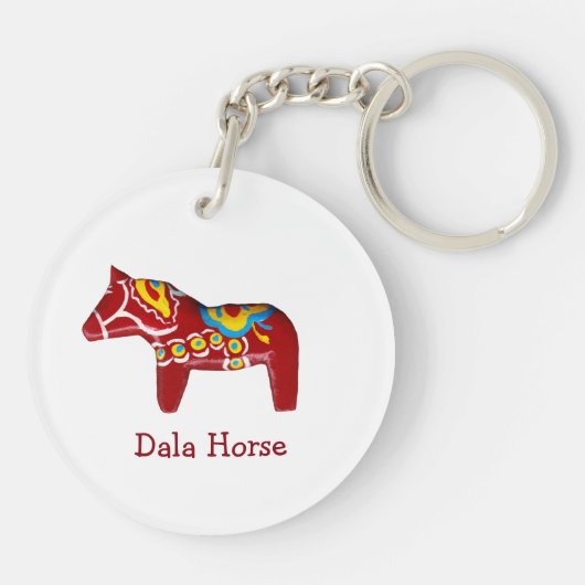 Dala Horse Schlüsselanhänger (Rückseite)