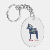 Dala Horse Schlüsselanhänger (Vorderseite links)