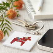 Dala Horse Schlüsselanhänger (Vorderseite rechts)