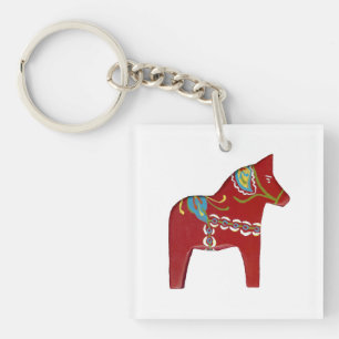 Dala Horse Schlüsselanhänger