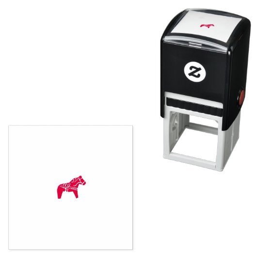 Dala Horse Self Inking Rubber Briefmarke Permastempel (Beispiel)