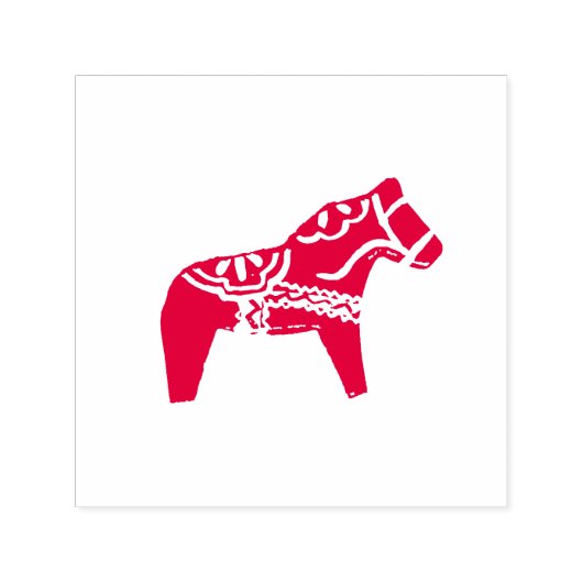 Dala Horse Self Inking Rubber Briefmarke Permastempel (Design)