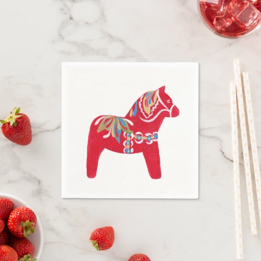 Dala Horse Serviette (Beispiel)