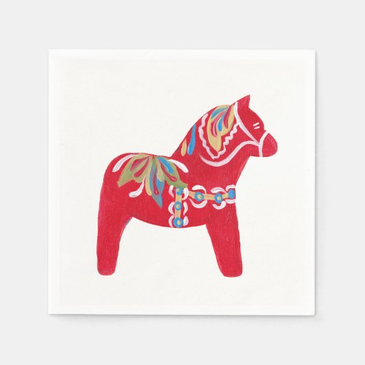 Dala Horse Serviette (Vorderseite)