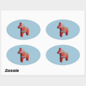 Dala Horse Sticker (Blatt)