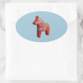 Dala Horse Sticker (Tasche)