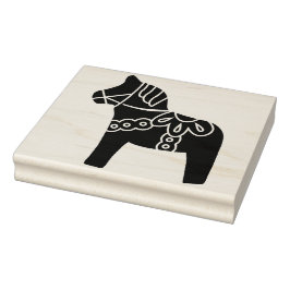Dala Horse Swedish Folk Art Gummistempel