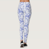 Dala Horse Swedish Indigo und White Pattern Leggings (Rückseite)