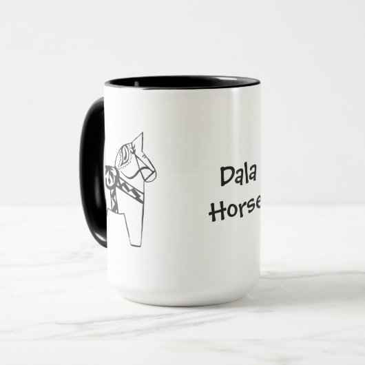Dala Horse Tasse (Vorderseite Links)