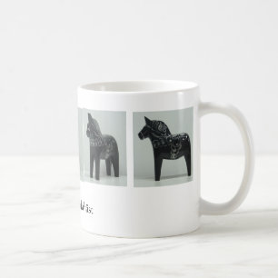 DALA HORSE Tasse - schwarz