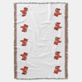 Dala Horse Throw Blanket Decke (Vorderseite Vertikal)