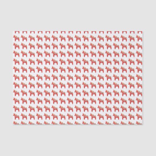 Dala Horse Tissue Paper Seidenpapier (Vorderseite)