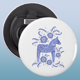 Dala Horse Traditioneller Blue Bottle Opener Flaschenöffner