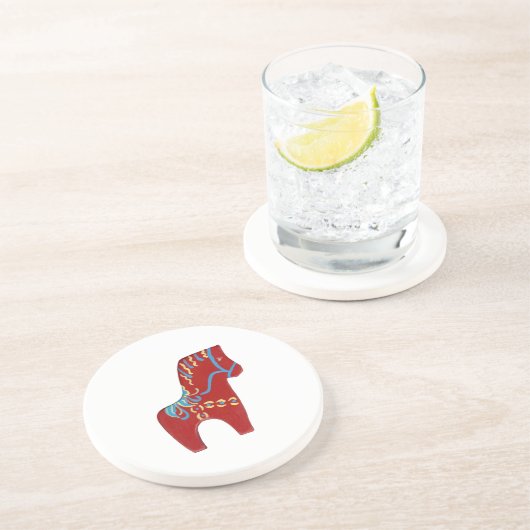 Dala Horse Untersetzer (Seite)