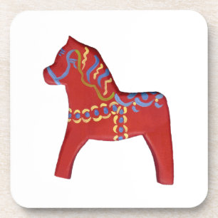 Dala Horse Untersetzer Set