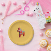 Dala Horse von Julia Paper Plate Pappteller (Party)